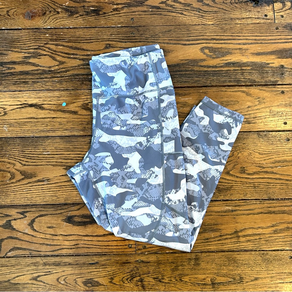 Reebok Gray Camouflage Leggings